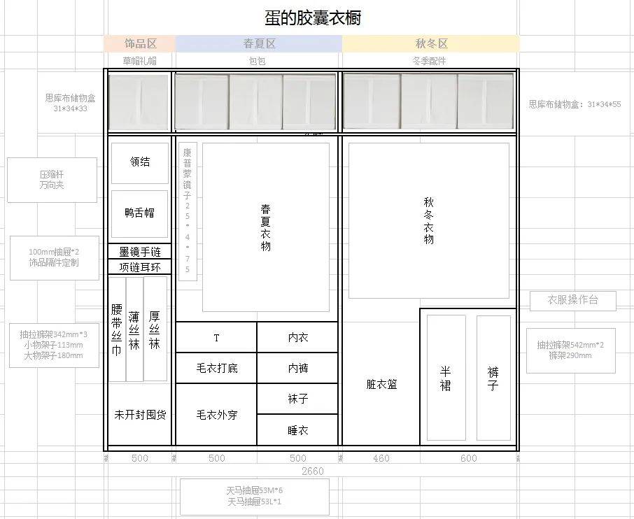 她家的衣櫃收納法適合96的家庭堪稱收納教科書