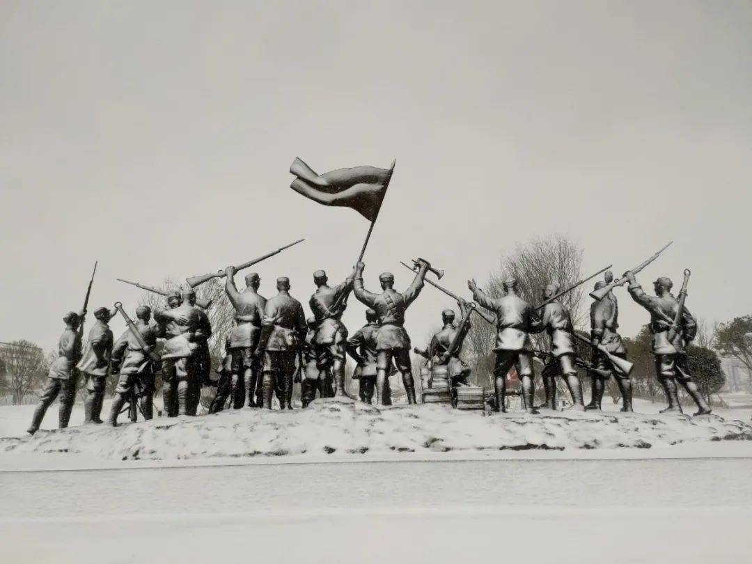 最美雪映红最靓白鹿湖冬日的宿北大战遗址公园欢迎您