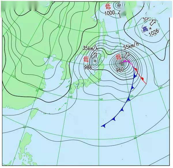 全国气压分布图实时图片