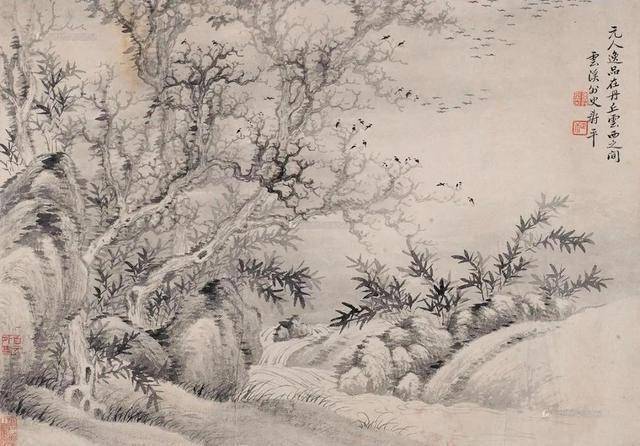 "清初六大家"之一,恽南田山水画欣赏