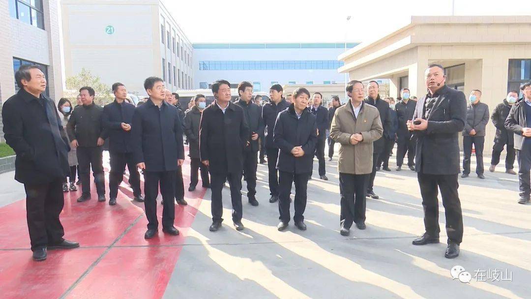 县长杨鹏程,县人大常委会主任巨文利,蔡家坡经开区管委会主任王海刚