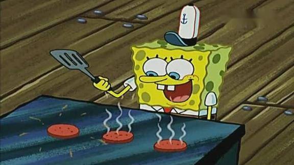 海绵宝宝之海绵宝宝做烤肉章鱼哥一脸嫌弃