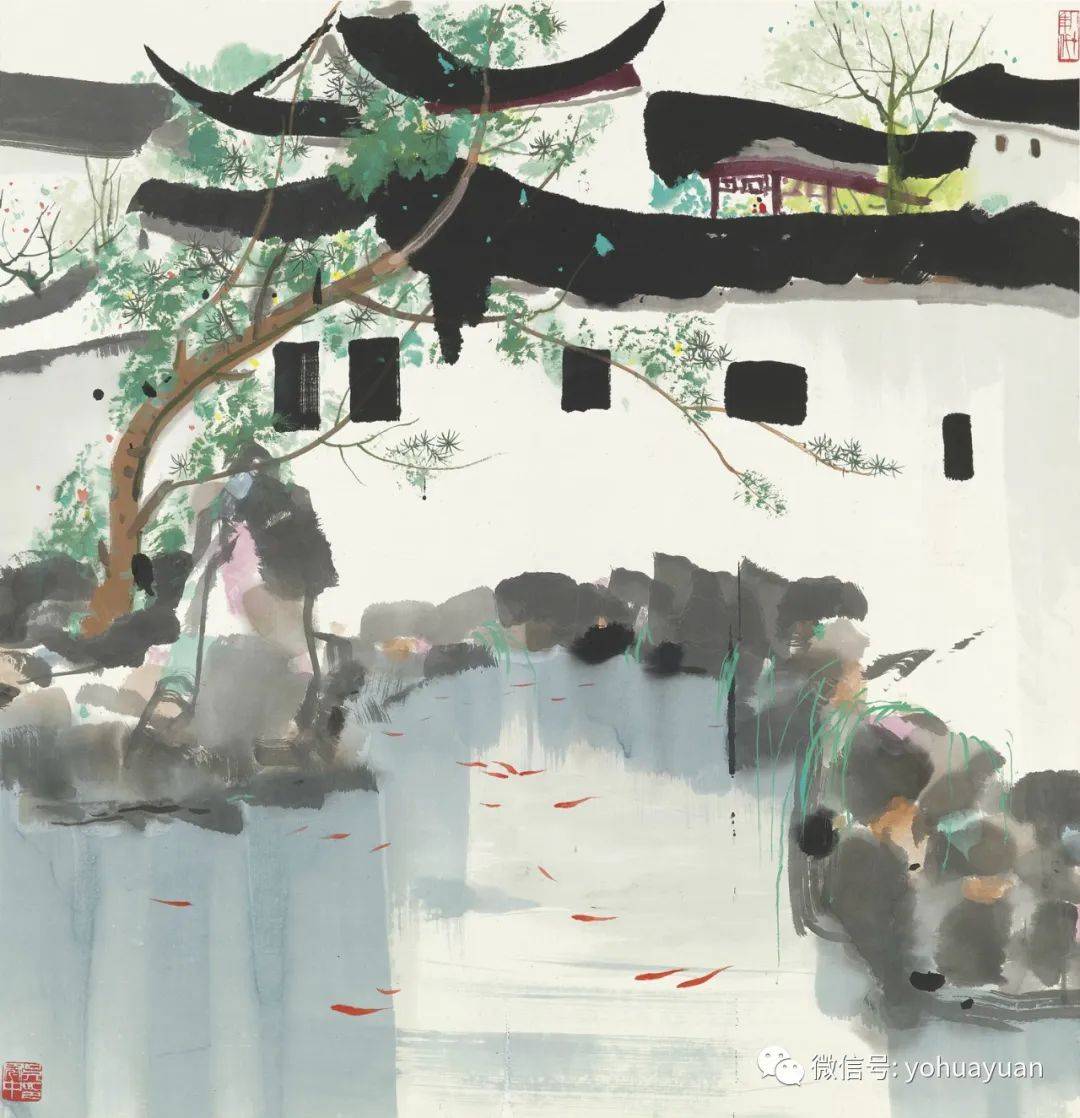 吴冠中(1919—2010)江苏宜兴人,当代著名画家,油画家,美术教育家.