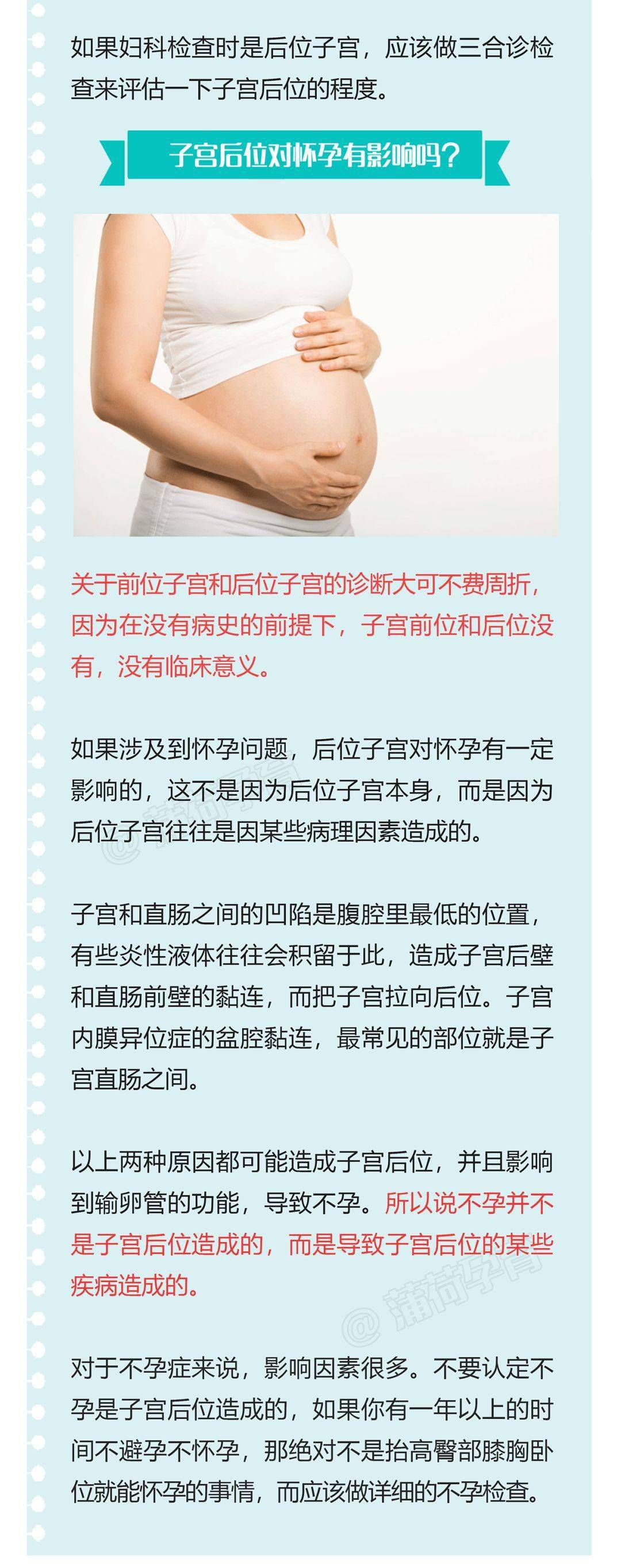 子宫后位怀孕的优缺点图片