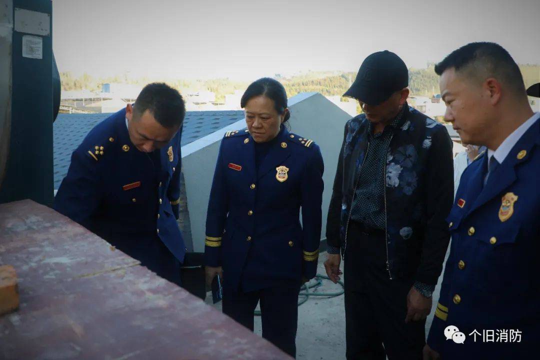 督导检查云南省消防救援总队杨瑞新副总队长带队深入个旧市开展农村