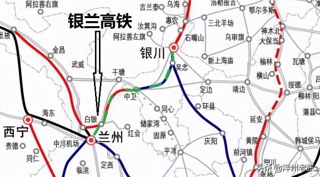 甘肃省高铁动车路线图图片