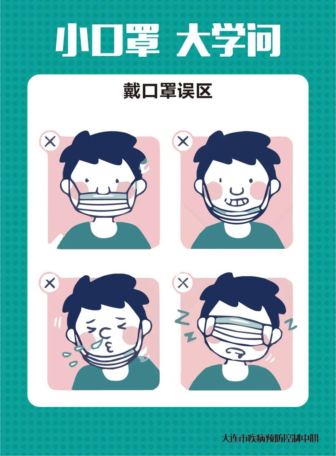 大连市疾控中心:这样戴口罩不行!