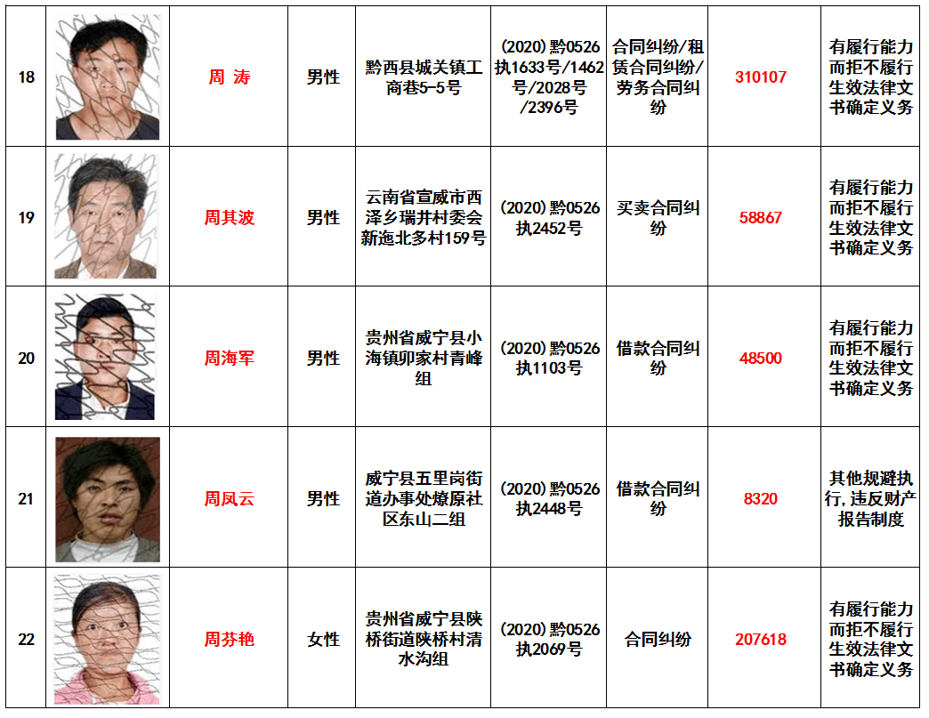 威宁县东风镇黑恶人员图片