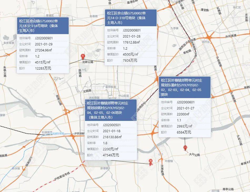 地块位置图1月18日|松江区叶榭镇郊野单元村庄规划徐姚村(sjyxjy02)02