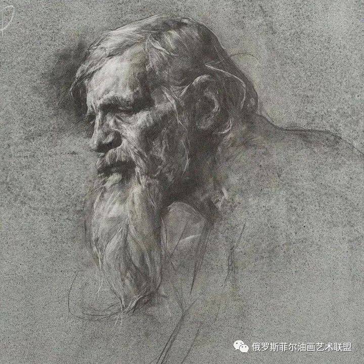 画素描,俄罗斯艺术家是高手,·造型艺术一流!_契斯