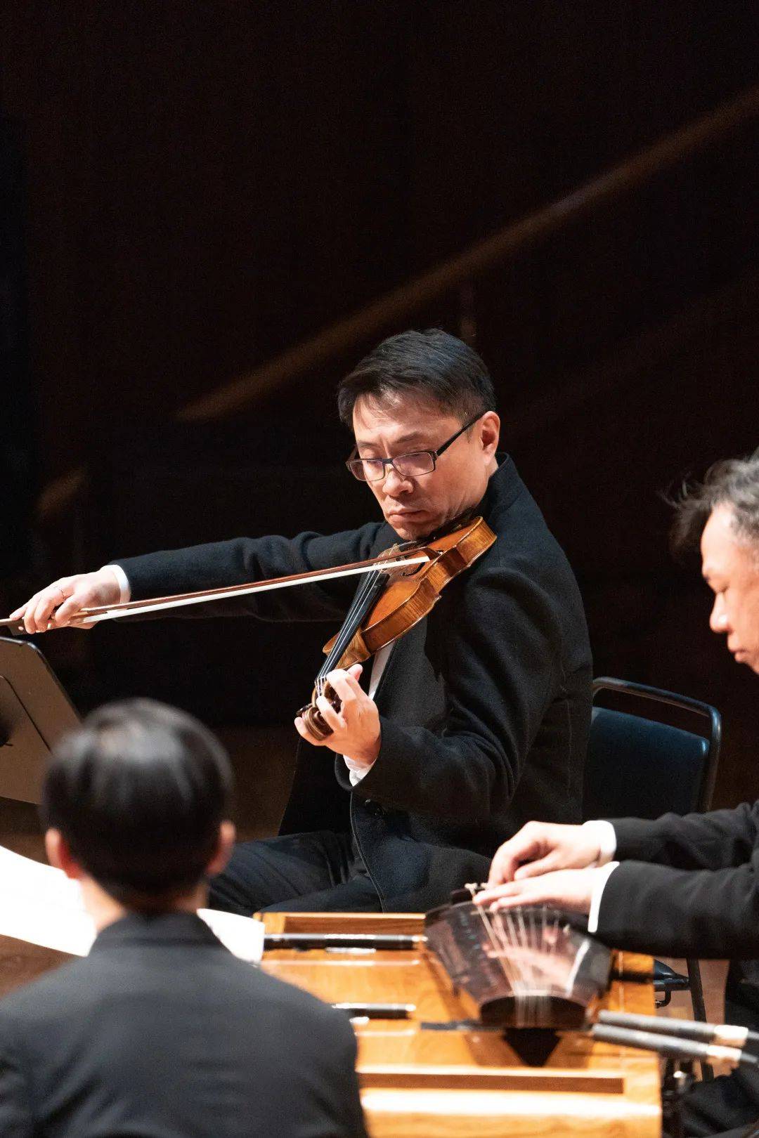 小提琴:何为钢琴:杜宁武古琴,弦乐四重奏,低音单簧管《致敬贝多芬》