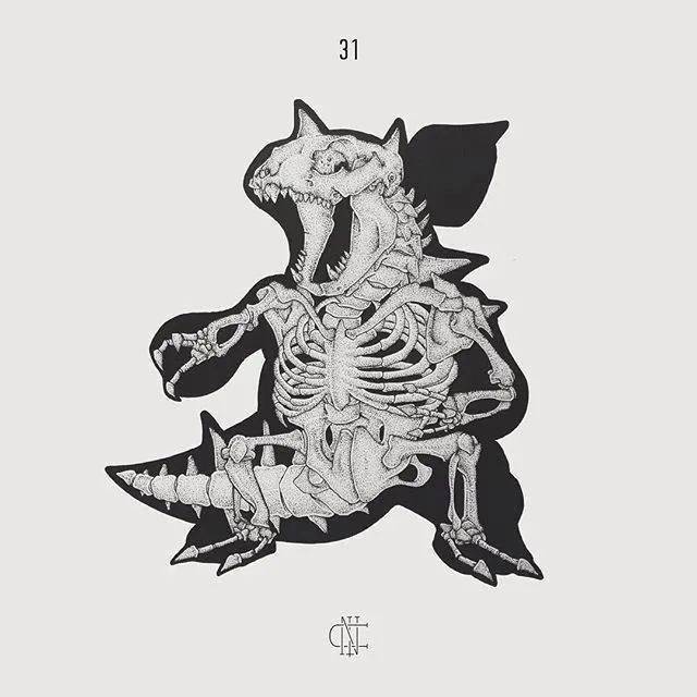 之二初代宝可梦骨骼解剖你能认出来几个