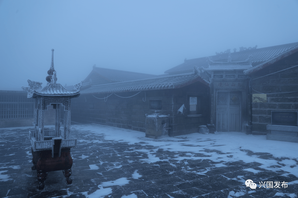 兴国雪景!看完图二,彻底沦陷了._大乌山