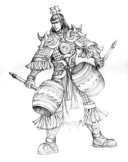 十三杰第一杰:李元霸,原名李玄霸,李渊第三子(隋唐中是第四子).