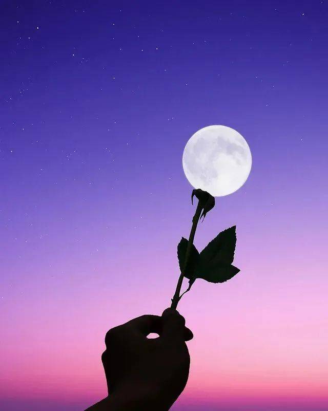 天空,原来这么……美_月亮