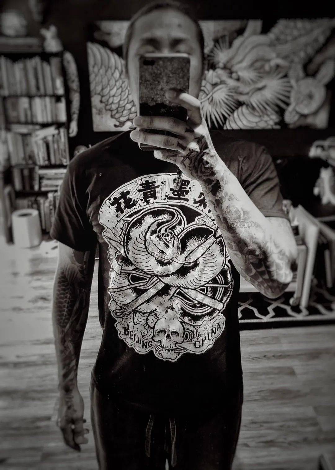 花青墨刺原创纹身格斗绘画之当世英豪