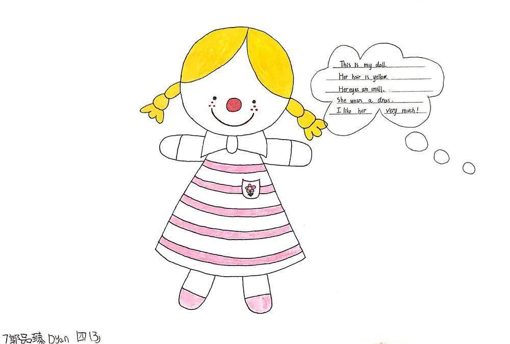 创意的"理想娃娃",你是否发现小小创意家们还给它们配上了英文介绍?