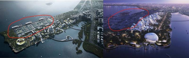 腾讯企鹅岛方案大变化大铲湾码头调走了变湿地公园