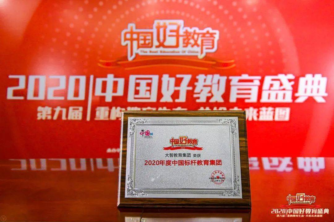 大智教育集团荣获中国好教育2020年度中国标杆教育集团