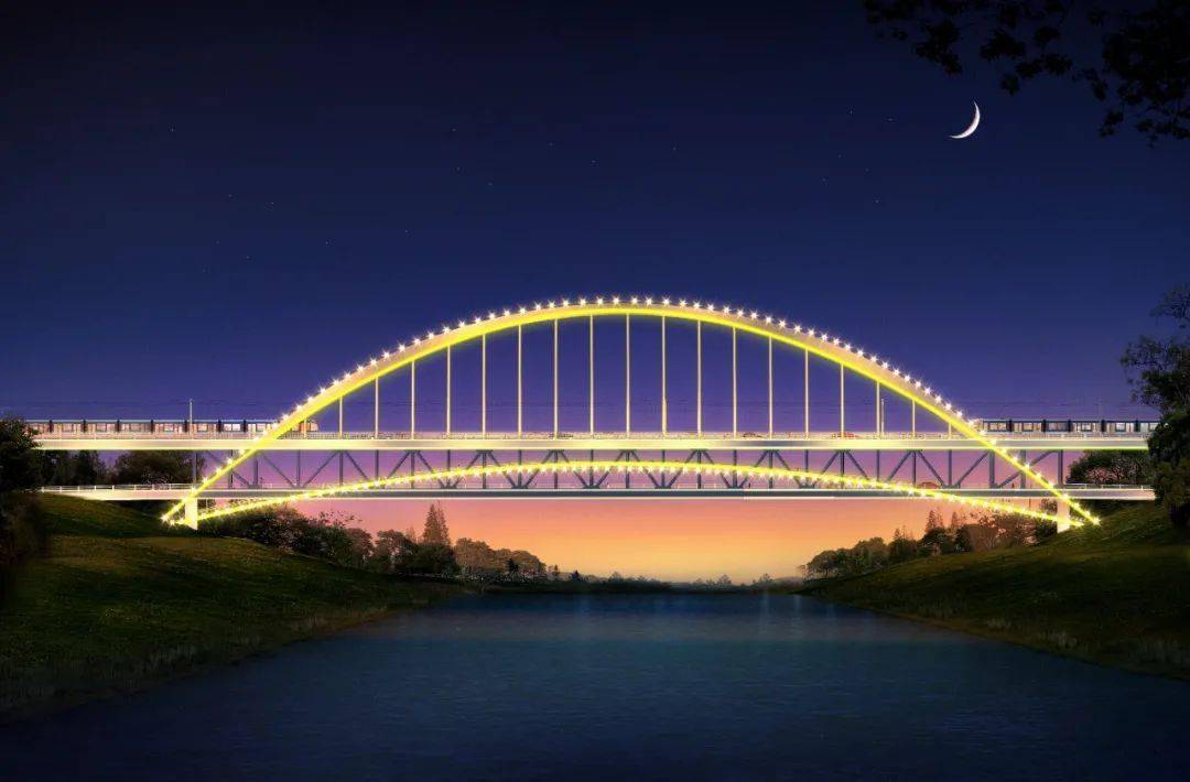 安徽首座公轨"合体"特大拱桥将在肥西开建