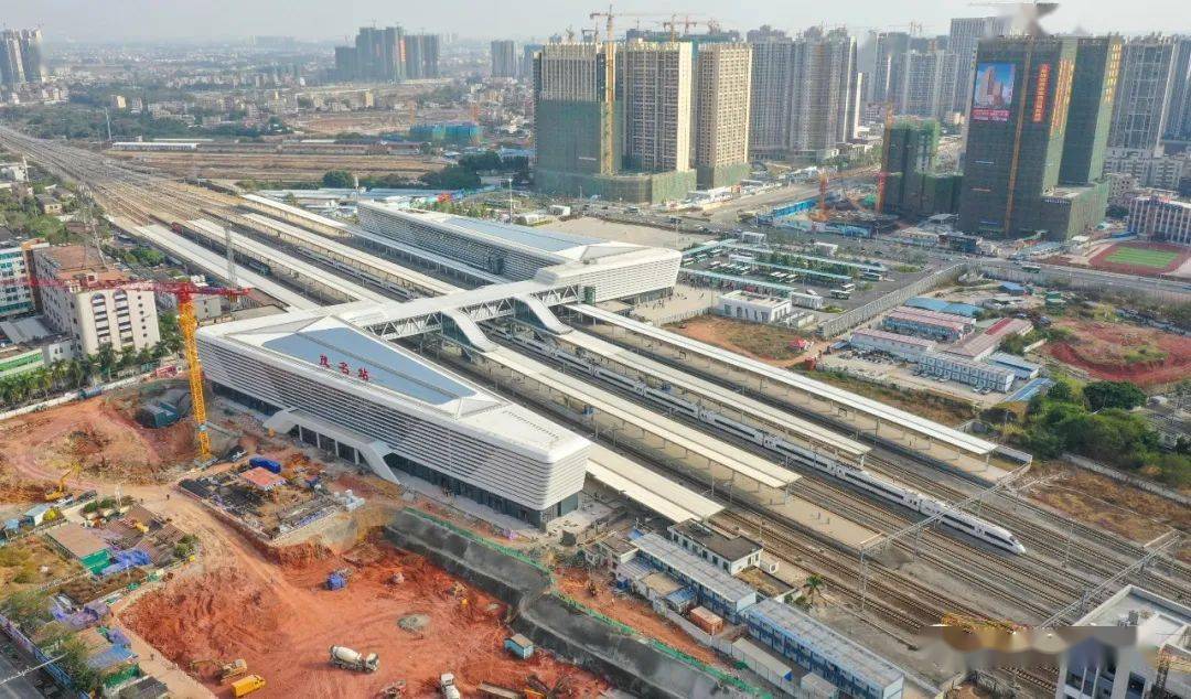 最新进展来了茂名站北站房主体基本完工