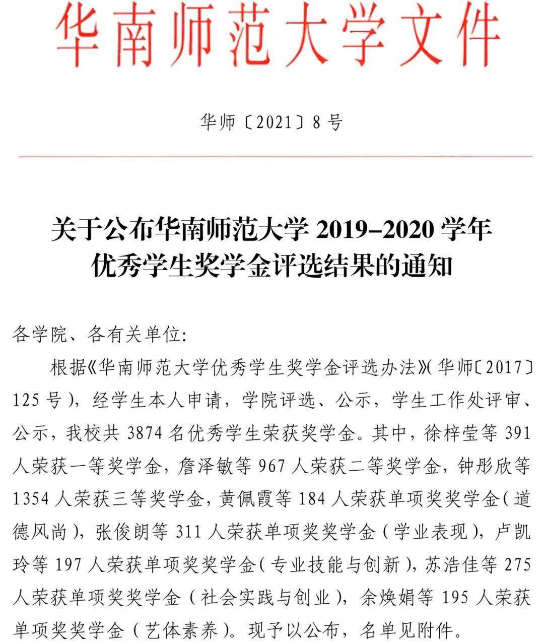例子来了!语文老师公布奖学金名单!
