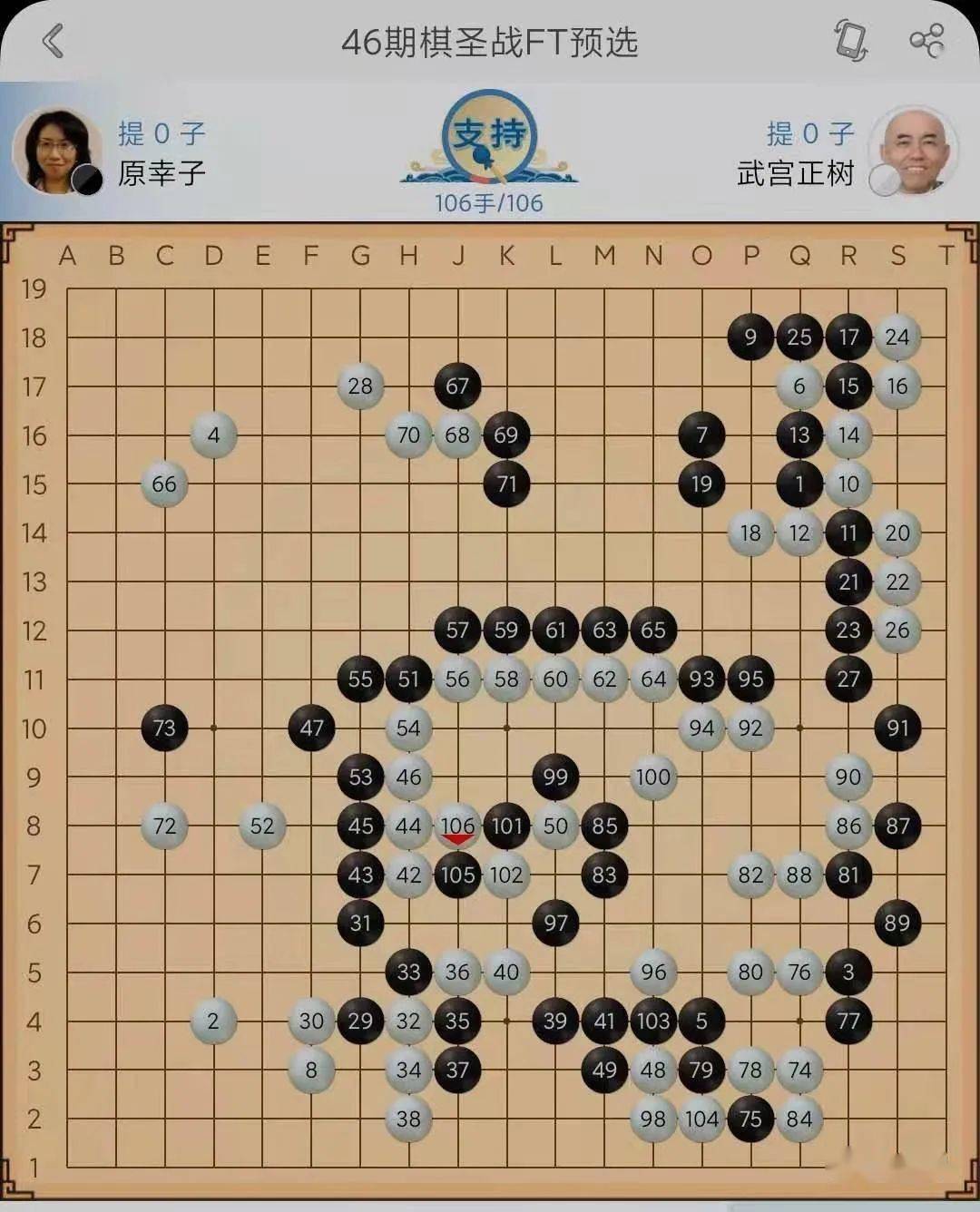 武宫正树九段生涯1200胜达成