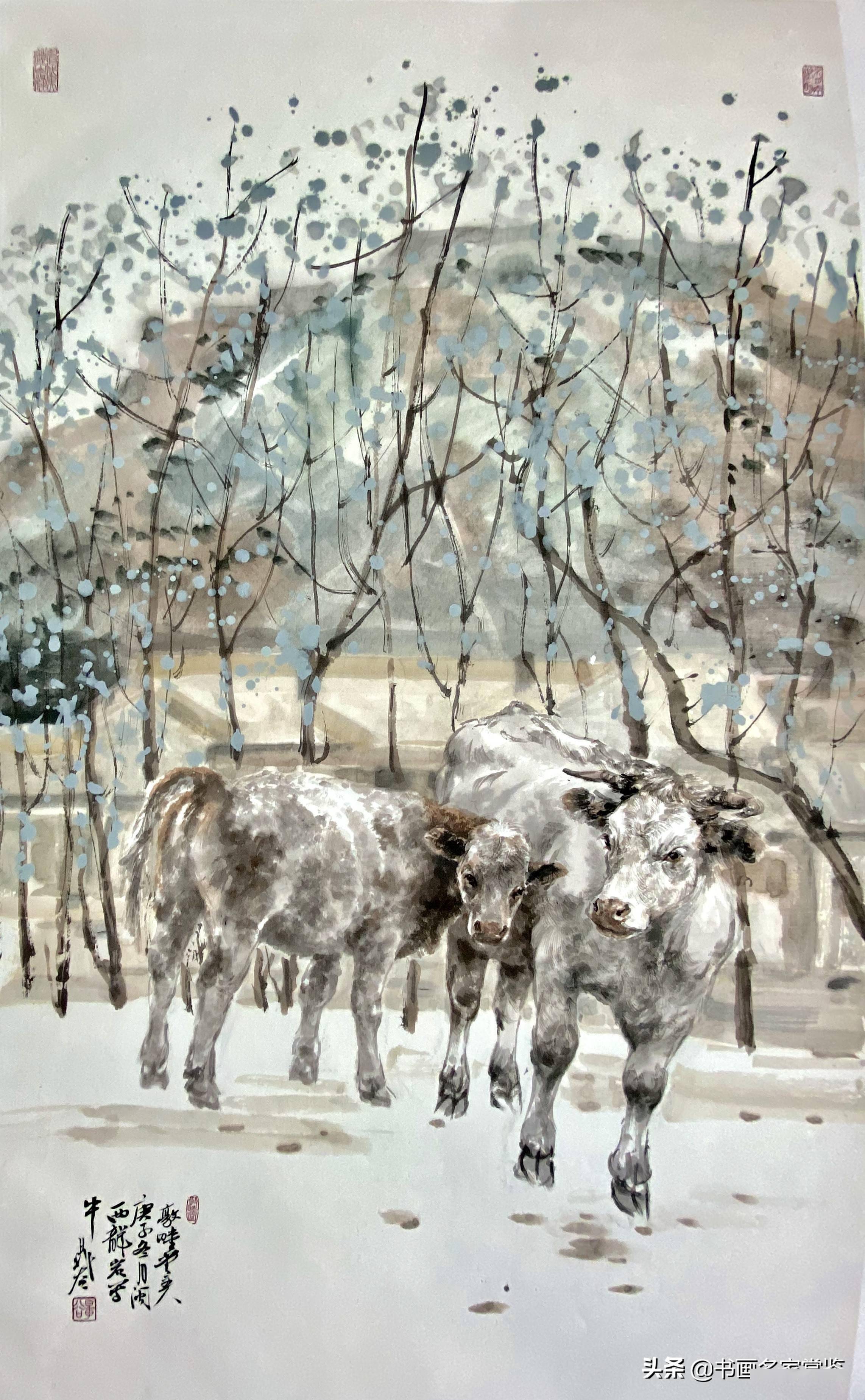 晁谷 生肖作品首展和"牛年"小型张签售首发仪式 开幕报道简讯