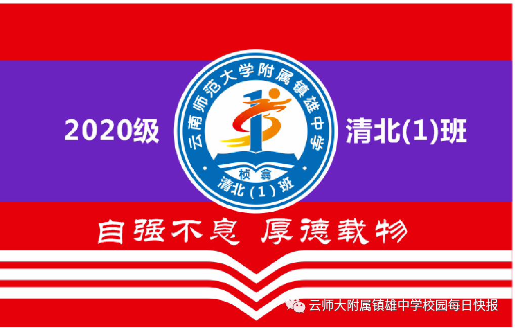 云南师范大学附属镇雄中学高一年级班徽,班旗设计大赛作品展示_手机