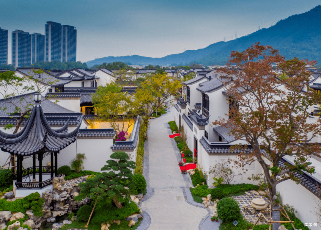 从中式生活上,步入翠湖香山·桃花源,便能体验到"宅院合一"的生动感悟