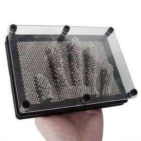 我们熟悉的针幕3d玩具针幕是一块拥有几百万个针孔的白幕,每个针孔中