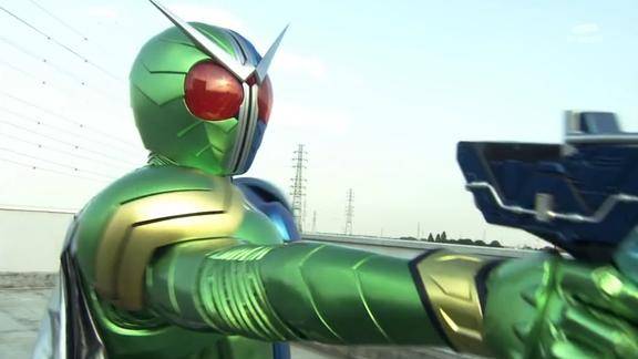 子弹拐弯月神扳机形态初登场假面骑士w对战拥有超加速怪物