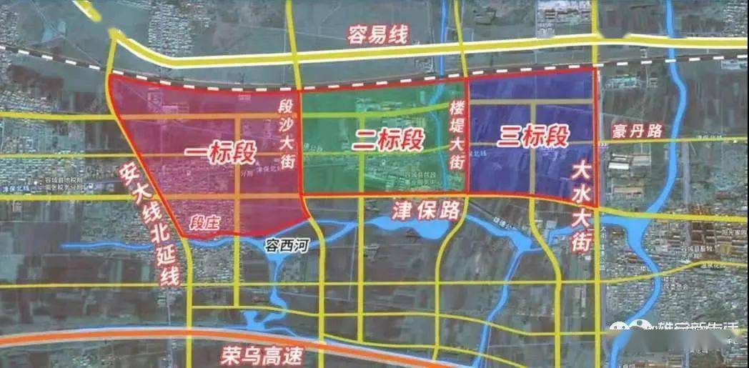 大家可以看一下图中黄色的是已规划的新区最新道路网,蓝色的是未来