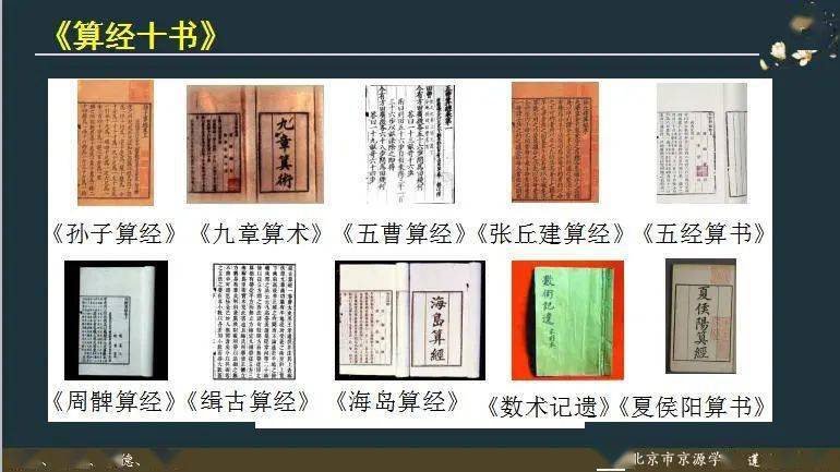 以古代数学问题为背景,李老师介绍《孙子算经》,《九章算术》,《算法