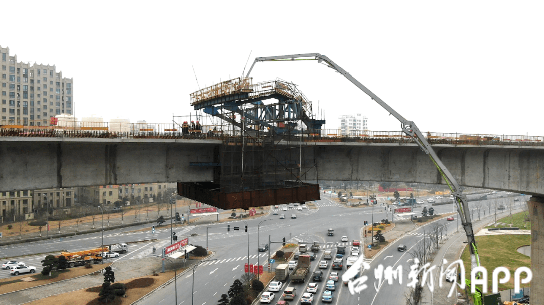 台州市域鐵路s1線又迎來一個關鍵節點高度最高跨度最大連續梁合龍