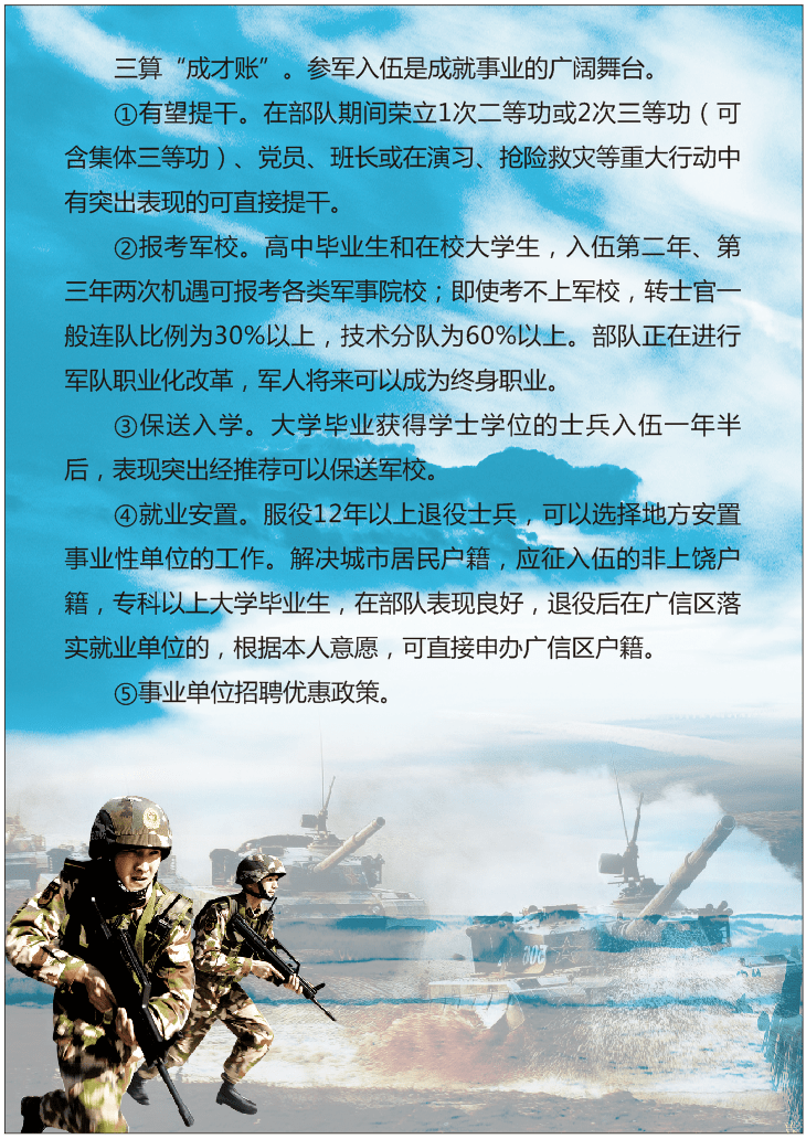 好男儿,当兵去!