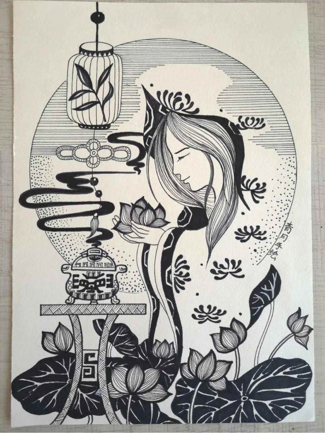线描素材 | 这么好看的线描画,不收藏太可惜了~-搜狐大视野-搜狐新闻