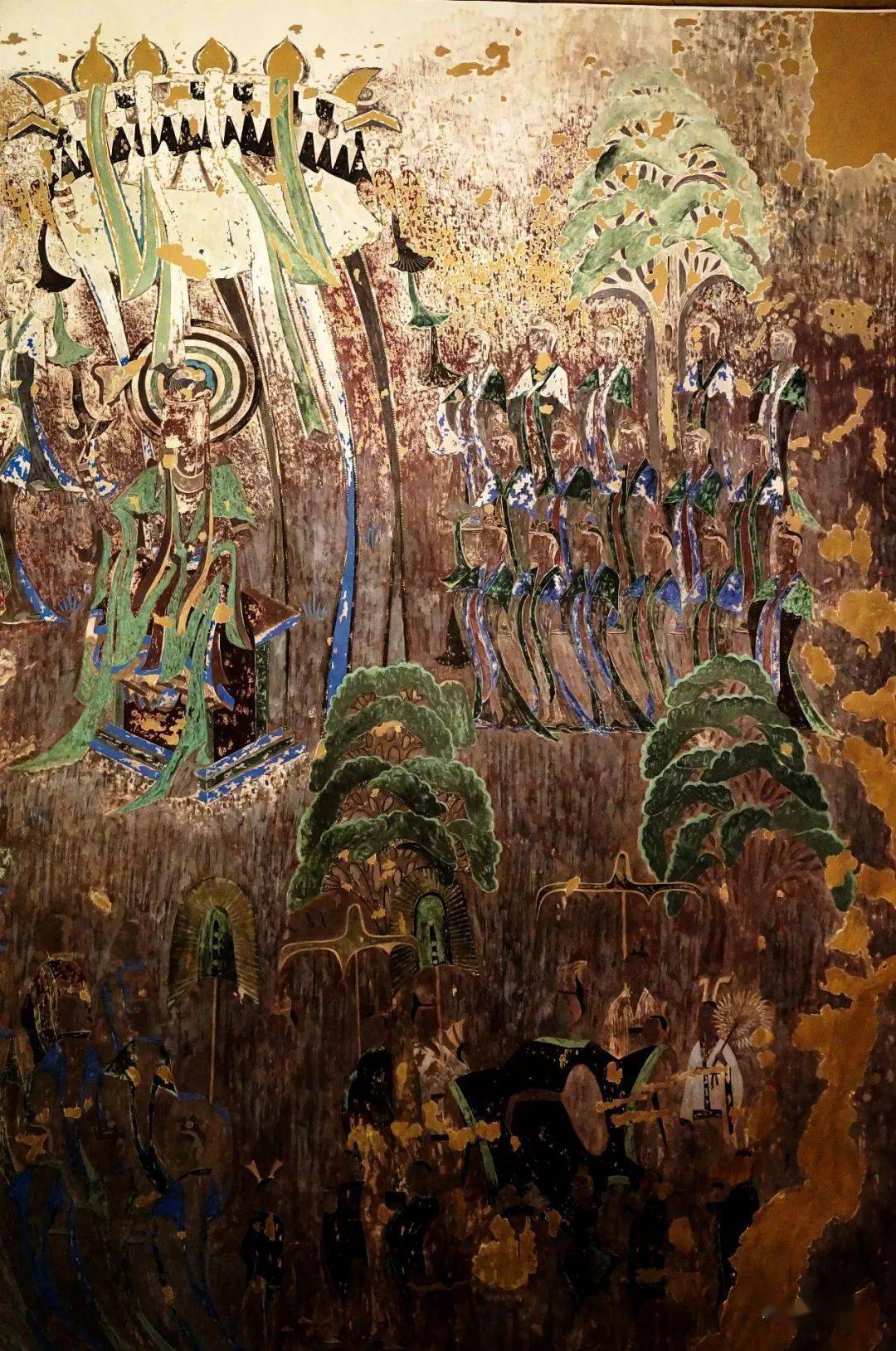 麦积山石窟西魏维摩诘经变临摹施隆多夫分享丝路之魂敦煌展