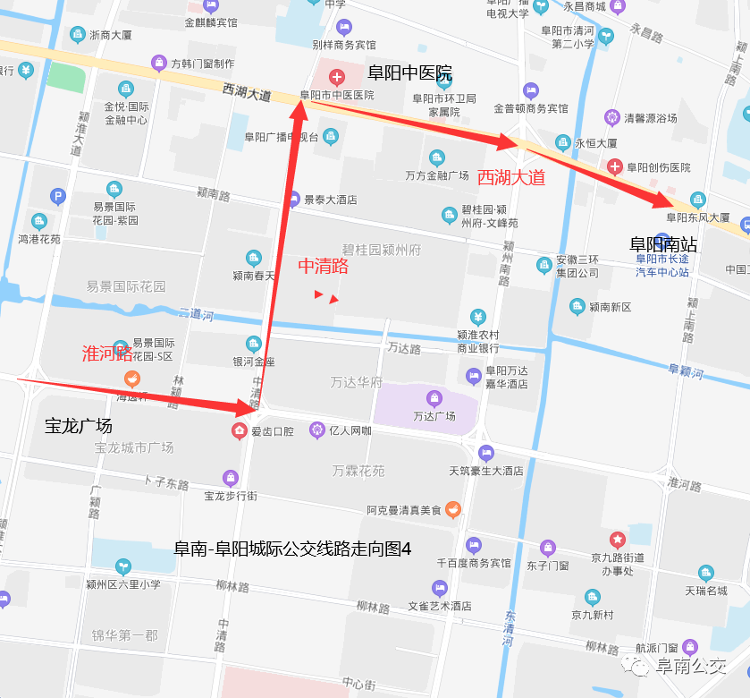 阜南7路公交车路线图图片
