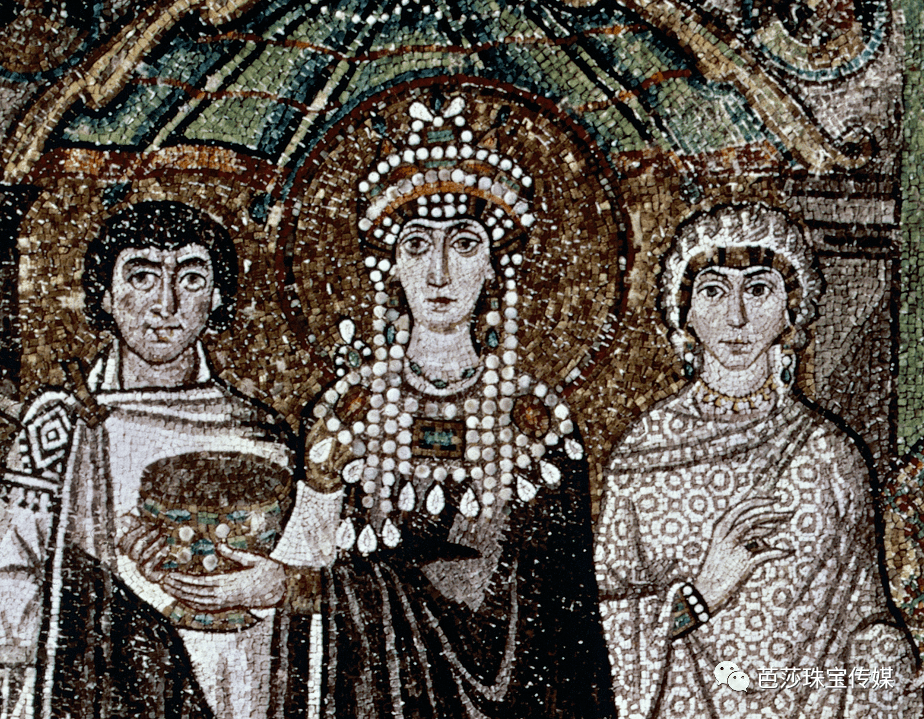 完美地记录了公元 6 世纪东罗马帝国狄奥多拉皇后的倩影