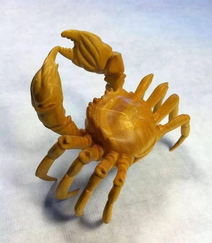 木雕螃蟹雕刻教程，八方来财_手机搜狐网