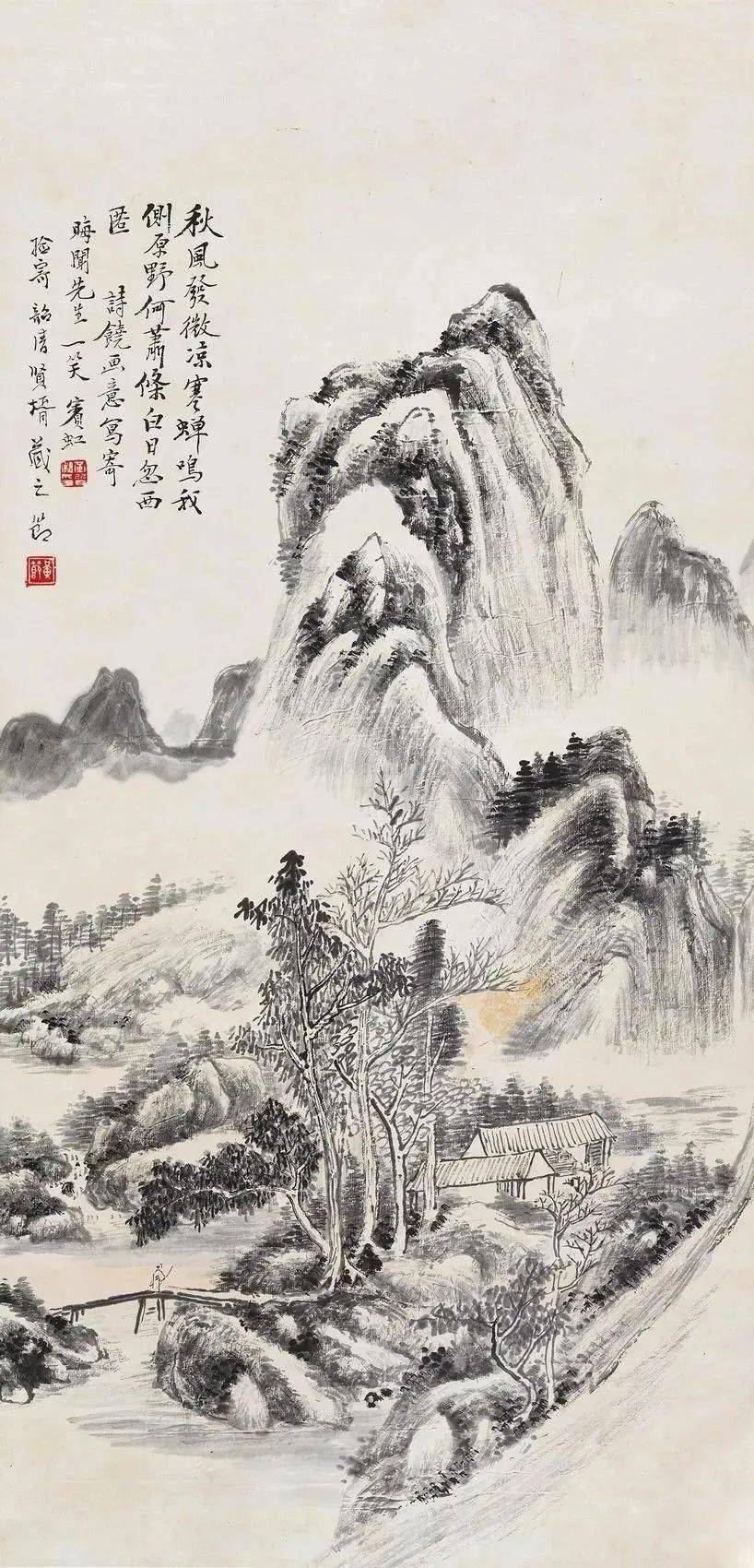 黄宾虹山水作品中笔墨意境美_搜狐网