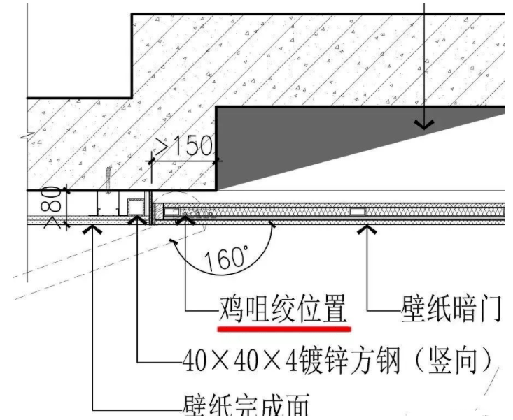 干货收藏图解暗门石材隔墙工艺做法