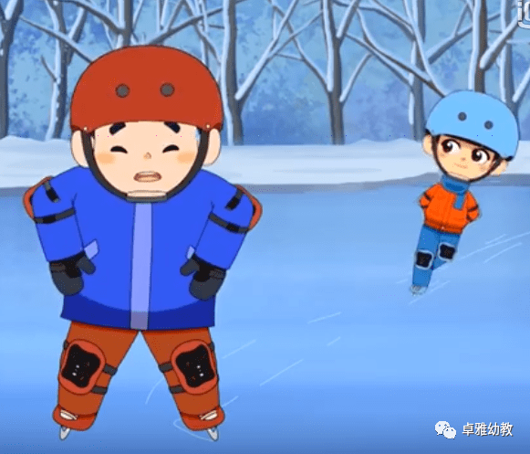 居家指导济南市历下区卓雅幼儿园滑冰安全小知识