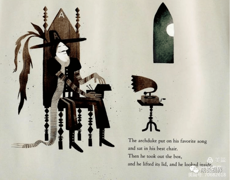 then he took out the box, and he lifted its lid, and he looked