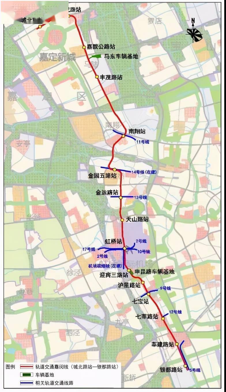 嘉闵线地铁线路图图片