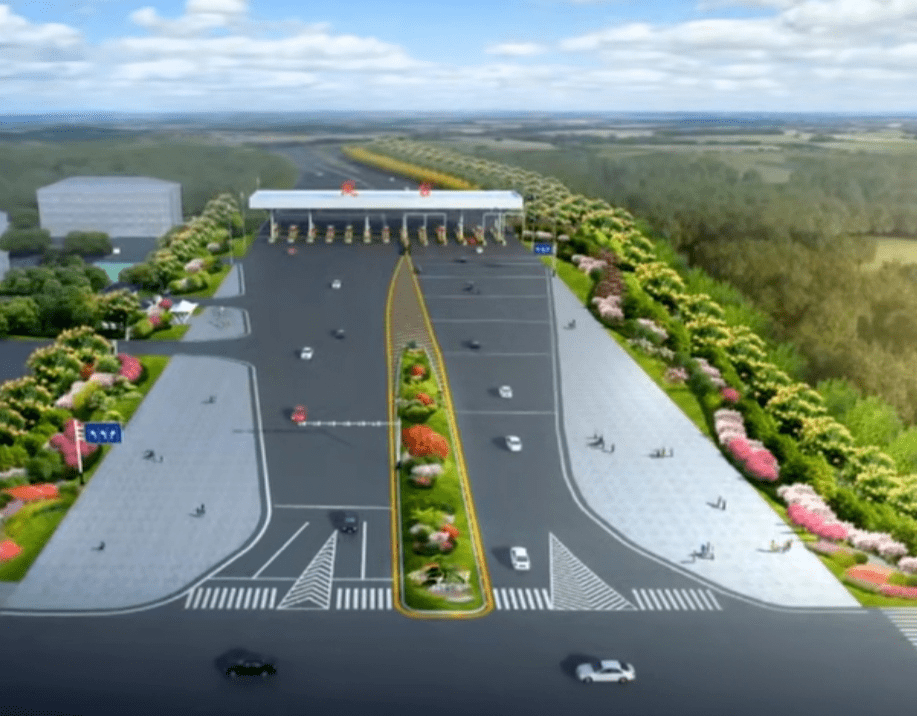 济祁高速下路口园林绿化提升被网友点名夸了你打几分