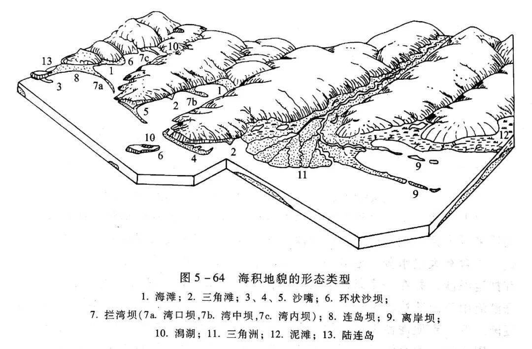 海岸地貌分布图片