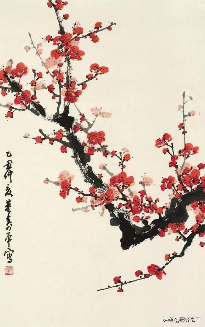 董寿平雪梅，丽而不娇，暗香浮动_搜狐网