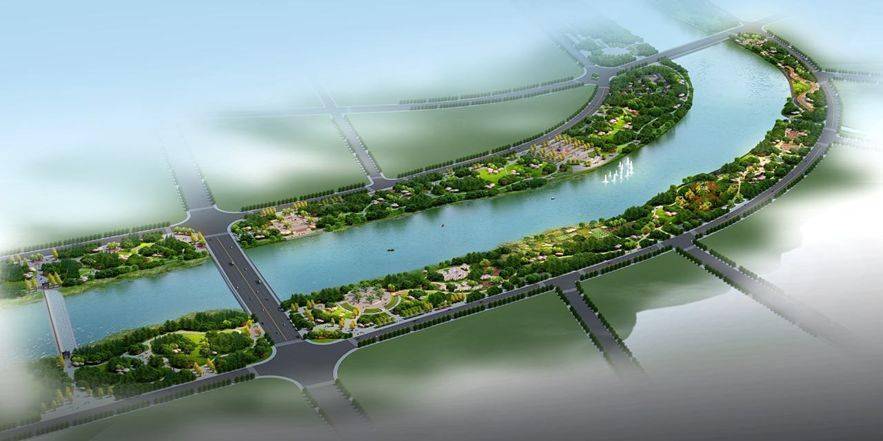 本项目紧邻即将动工改造的金河生态廊道,沿金河将建造百亩水景公园,将